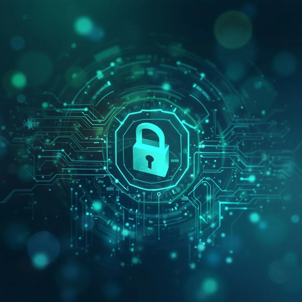 Abstract representation of secure technology