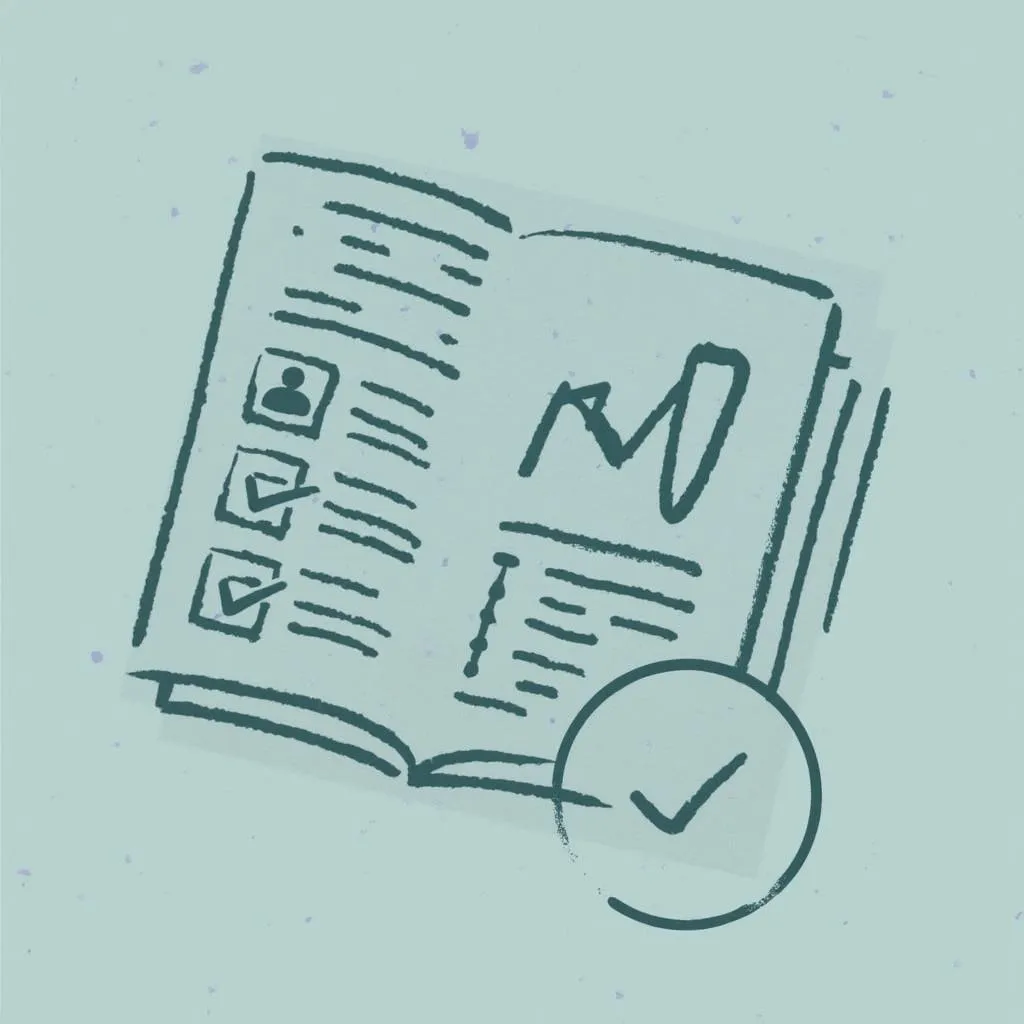 Icon representing a strategic plan