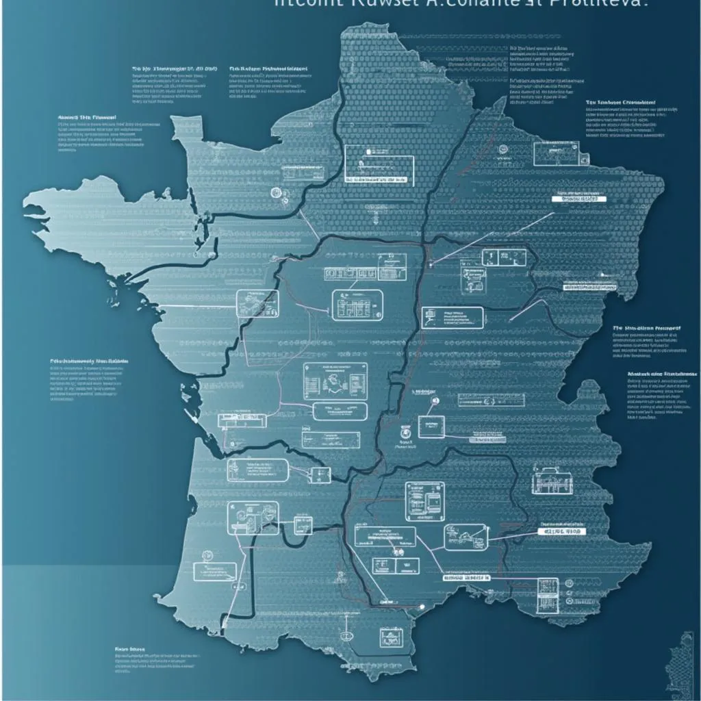 Diagram showing French market structure
